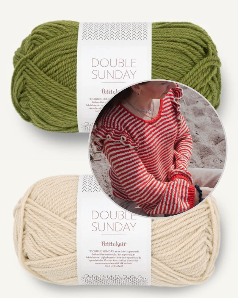 Kutovakika Chicka Cherry Sweater mit Double Sunday von Sandnes Garn 17