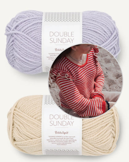 Kutovakika Chicka Cherry Sweater mit Double Sunday von Sandnes Garn 15