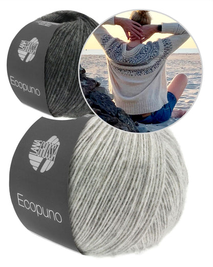 Chill on a Summer’s Day Sweater | stress-free pattern made from Ecopuno by Lana Grossa