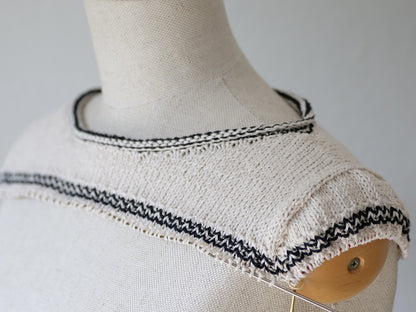 Lotte Tee | maritime stripes made from Line by Sandnes Garn