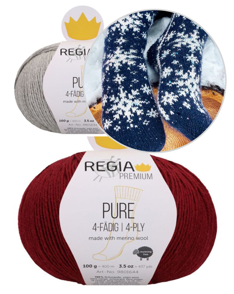 Christmas Eve Socks von Stone Knits mit Pure Premium von Regia 5