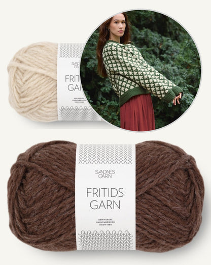 Christmas Tree Sweater | hyggelig julet i Fritidsgarn fra Sandnes Garn