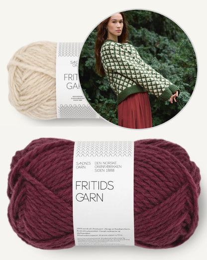 Christmas Tree Sweater | hyggelig julet i Fritidsgarn fra Sandnes Garn