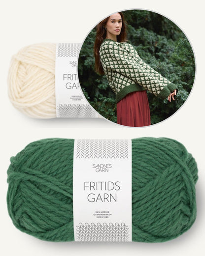 Christmas Tree Sweater | hyggelig julet i Fritidsgarn fra Sandnes Garn