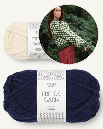Christmas Tree Sweater | hyggelig julet i Fritidsgarn fra Sandnes Garn