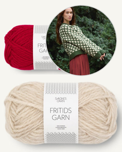 Christmas Tree Sweater | hyggelig julet i Fritidsgarn fra Sandnes Garn