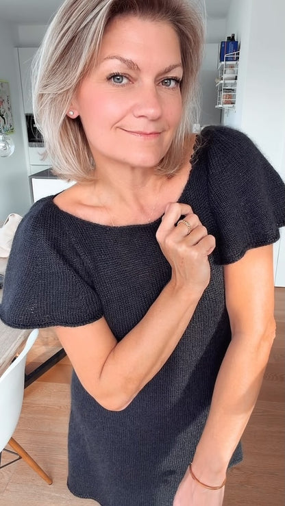 Whisper Dress | silkeblød, sart kjole af Pinta og Mohair Bliss fra Pascuali