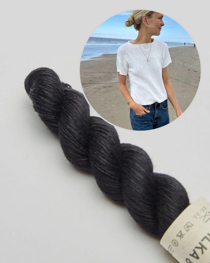 Cloud Tee - Silka Edition | shimmering and super soft from Silka by Cardiff Cashmere
