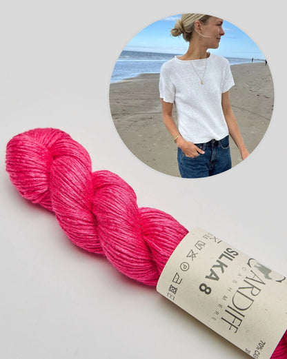 Cloud Tee - Silka Edition | shimmering and super soft from Silka by Cardiff Cashmere