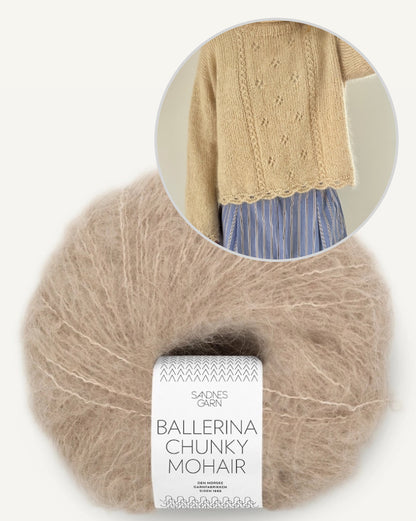 Clover svetr | lehký a hebký z příze Ballerina Chunky Mohair od Sandnes Garn