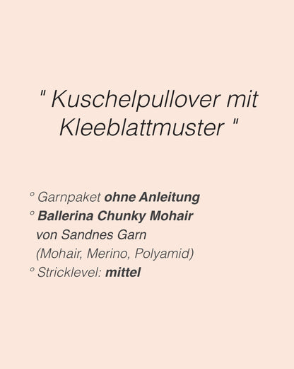 Clover svetr | lehký a hebký z příze Ballerina Chunky Mohair od Sandnes Garn