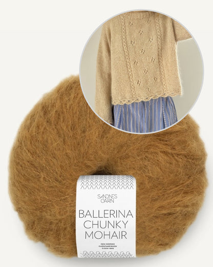 Clover svetr | lehký a hebký z příze Ballerina Chunky Mohair od Sandnes Garn