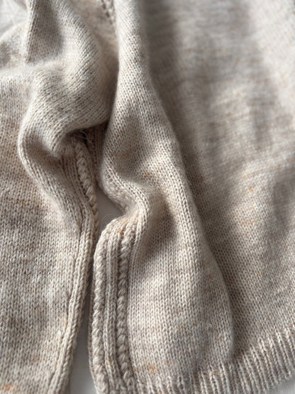 Aldeburgh Sweater | fine cable details made from Merino and Soft Silk Mohair by Knitting for Olive