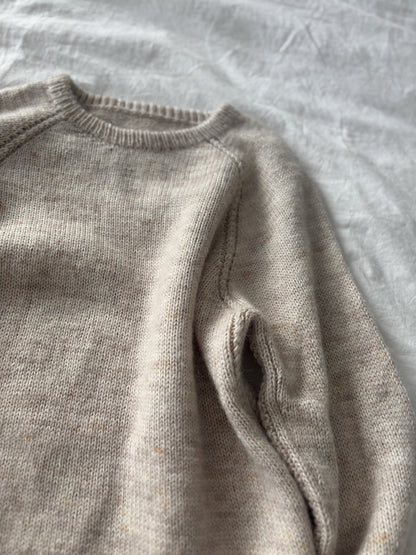 Aldeburgh Sweater | fine cable details made from Merino and Soft Silk Mohair by Knitting for Olive