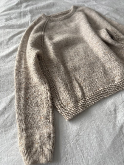 Aldeburgh Sweater | fine cable details made from Merino and Soft Silk Mohair by Knitting for Olive