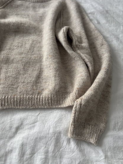 Aldeburgh Sweater | fine cable details made from Merino and Soft Silk Mohair by Knitting for Olive