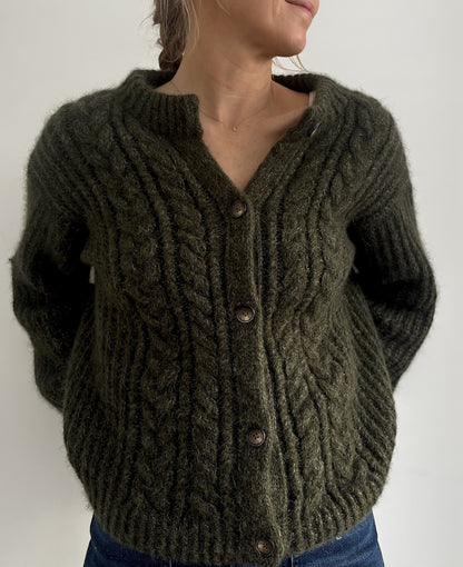 Rosebud Cardigan | fluffig weiches Patentmuster aus My Joy und Kid Seta von Gepard Garn