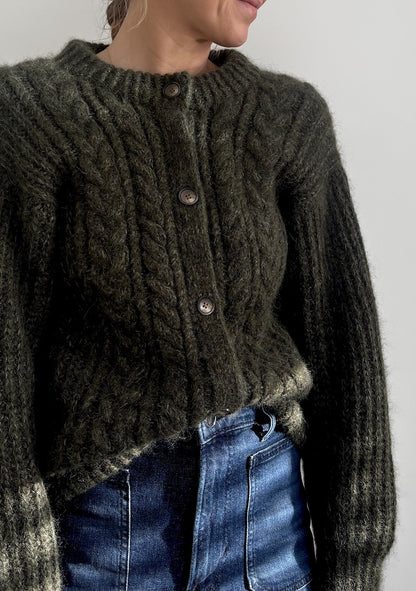 Rosebud Cardigan | fluffig weiches Patentmuster aus My Joy und Kid Seta von Gepard Garn