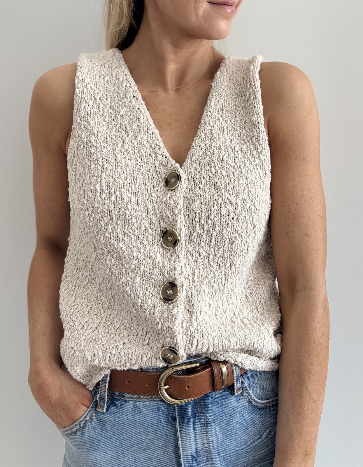 Shoreline Top | Ambiance plage en Cottonwaves de Gepard Garn