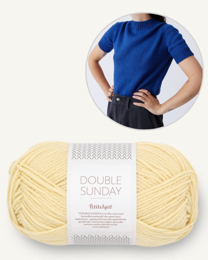 T-shirt Collett | super doux en Double Sunday de Sandnes Garn