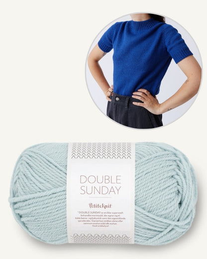 T-shirt Collett | super doux en Double Sunday de Sandnes Garn