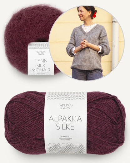 Comfort Zone Sweater | super soft and comfortable made from Alpakka Silke and Tynn Silk Mohair by Sandnes Garn