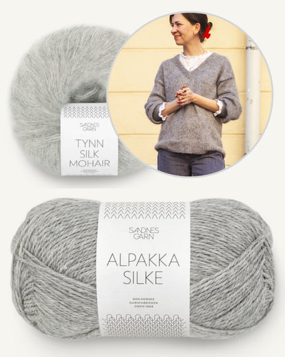 Comfort Zone Sweater | super soft and comfortable made from Alpakka Silke and Tynn Silk Mohair by Sandnes Garn