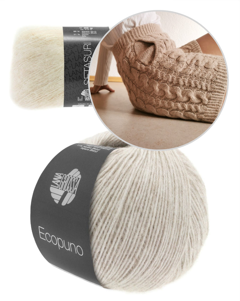 Cozy Cable Shorts von Ann-Kathrin Stoll mit Ecopuno und Setasuri von Lana Grossa 14