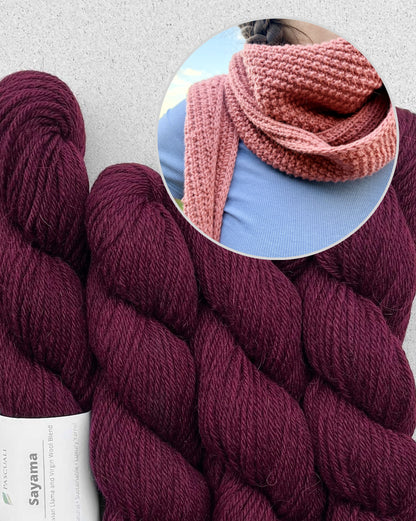 Châle Cozy Pearl | écharpe décontractée pour tous les jours en Sayama de Pascuali