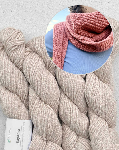 Châle Cozy Pearl | écharpe décontractée pour tous les jours en Sayama de Pascuali