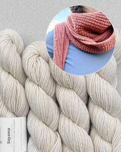 Châle Cozy Pearl | écharpe décontractée pour tous les jours en Sayama de Pascuali