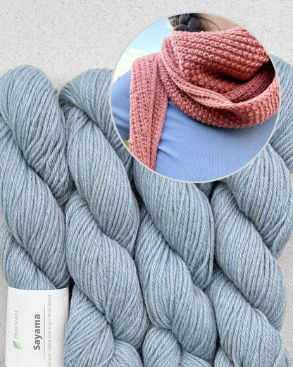 Châle Cozy Pearl | écharpe décontractée pour tous les jours en Sayama de Pascuali