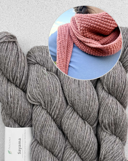 Châle Cozy Pearl | écharpe décontractée pour tous les jours en Sayama de Pascuali