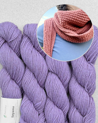 Châle Cozy Pearl | écharpe décontractée pour tous les jours en Sayama de Pascuali