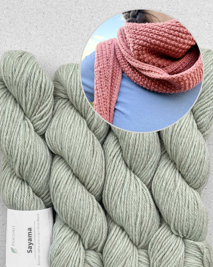 Châle Cozy Pearl | écharpe décontractée pour tous les jours en Sayama de Pascuali