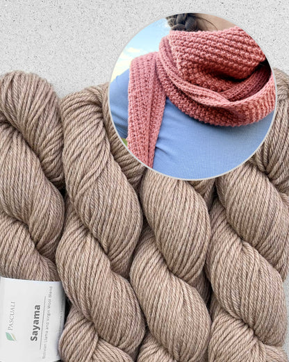 Châle Cozy Pearl | écharpe décontractée pour tous les jours en Sayama de Pascuali