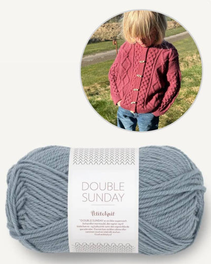Dagmar Jacket Kids | rustic jacket made from Double Sunday by Sandnes Garn