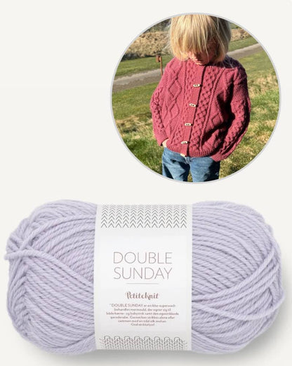 Dagmar Jacket Kids | rustic jacket made from Double Sunday by Sandnes Garn