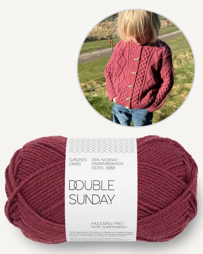 Dagmar Jacket Kids | rustic jacket made from Double Sunday by Sandnes Garn