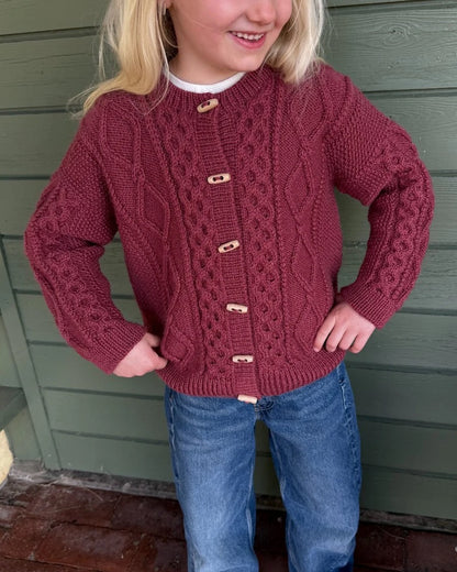 Dagmar Jacket Kids | rustic jacket made from Double Sunday by Sandnes Garn