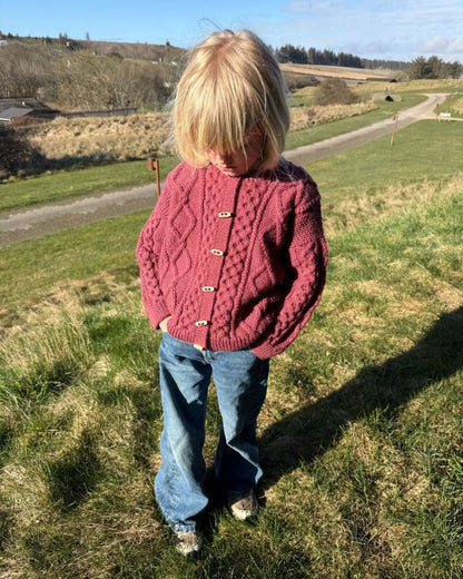 Dagmar Jacket Kids | rustic jacket made from Double Sunday by Sandnes Garn