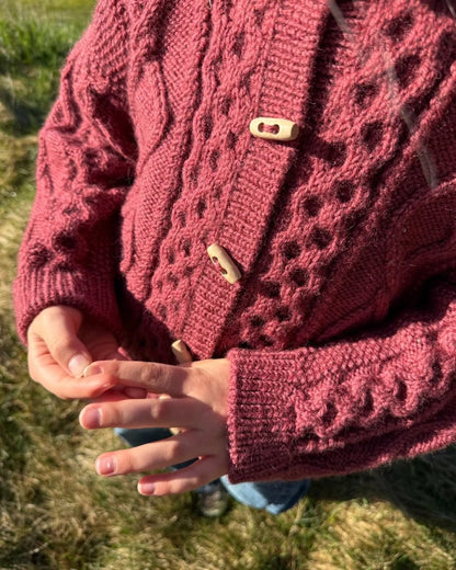 Dagmar Jacket Kids | rustic jacket made from Double Sunday by Sandnes Garn