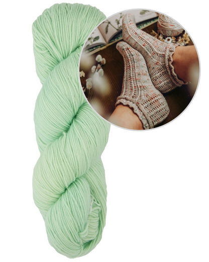 Daisy Lace Socks | zart und romantisch aus Terra von Symfonie Yarns