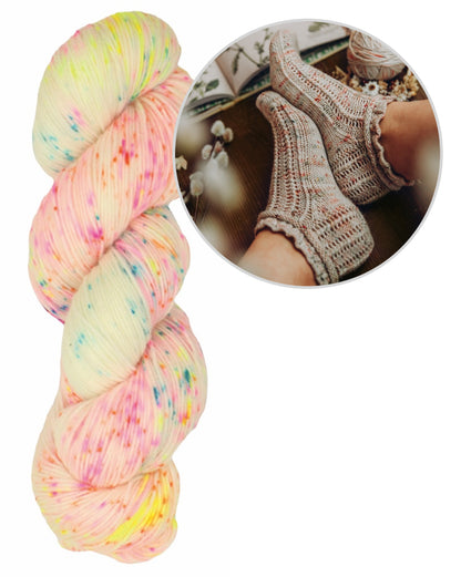 Daisy Lace Socks | zart und romantisch aus Terra von Symfonie Yarns
