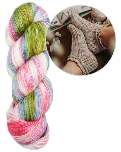 Daisy Lace Socks | zart und romantisch aus Terra von Symfonie Yarns