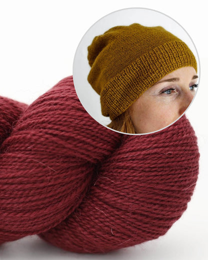 Dartmoor Mütze von Erika Knight mit Moorland Mohair 6