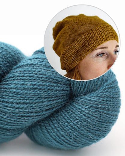 Dartmoor Mütze von Erika Knight mit Moorland Mohair 7