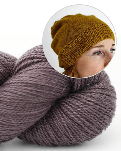 Dartmoor Mütze von Erika Knight mit Moorland Mohair 4