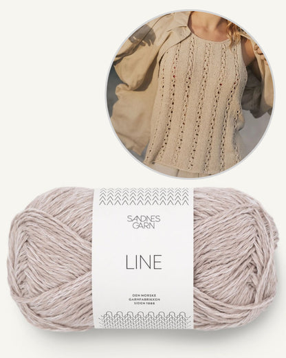 Dawn Top | airy flattering pattern made from Line by Sandnes Garn
