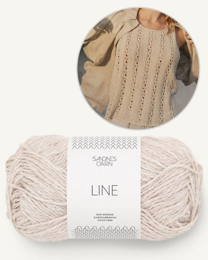 Dawn Top | airy flattering pattern made from Line by Sandnes Garn